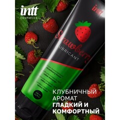 Intt Strawberry Lubricant - оральный лубрикант с ароматом и вкусом клубники (100 мл.)