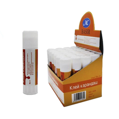 Клей-карандаш Basir белый, 9 грамм, 24 шт