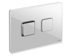Cersanit AQUA 63530 Кнопка ACCENTO SQUARE для AQUA 50 пневматическая стекло белый фото