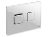 Cersanit AQUA 63530 Кнопка ACCENTO SQUARE для AQUA 50 пневматическая стекло белый