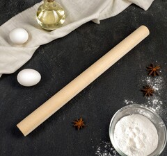 Скалка прямая, 40х3 см, берёза