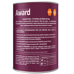 AWARD консервы для взрослых собак паштет из ягненка с яблоком 400г