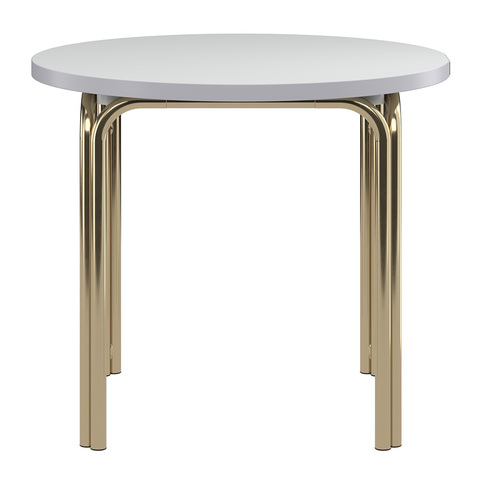 Столик кофейный Ror, 50 см, латунь/серый