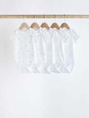 Боди с коротким рукавом для малышей Next K79-881, 5 шт., Белый