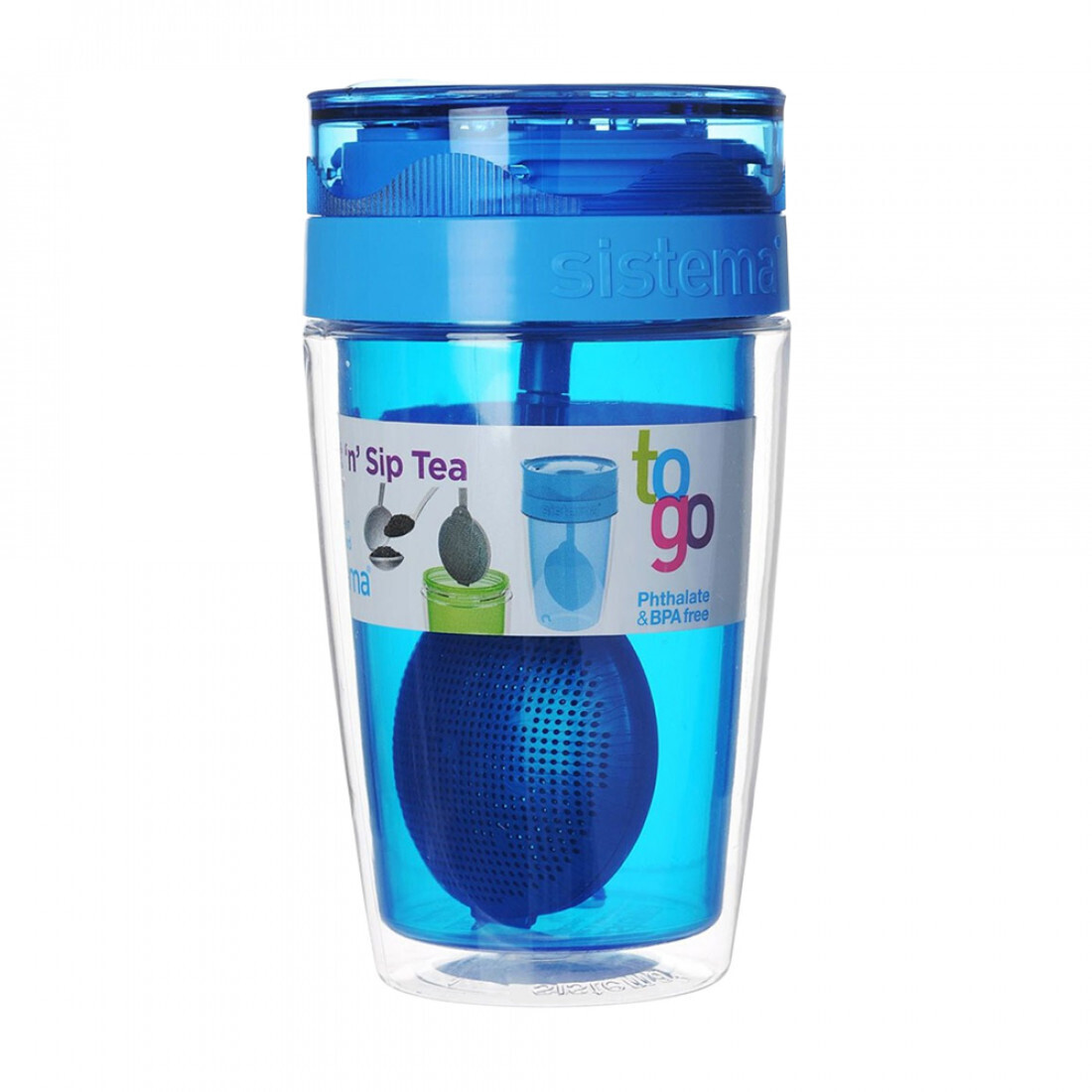 Термокружка для чая Sistema 370 мл, цвет Розовый, арт. 21476 - фото 7