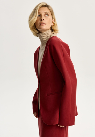 Жакет с объемными рукавами