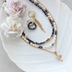 Набор для создания колье (в золотом цвете) НАБ015(м)