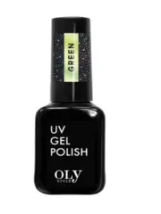 OLYSTYLE Топовое покрытие без липкого слоя Glitter Top Coat тон 04 green