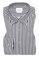 Сорочка мужская Eterna Slim Fit 1056-F11U-39 в броские чёрные полоски