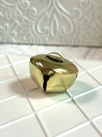 рождественский колокольчик, цвет золото, 25мм (1шт)