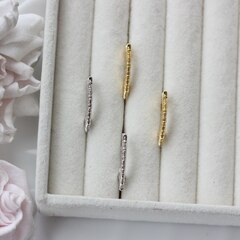 Швензы Солнечные лучи 22*2 мм с английским замком, родий, Ш120