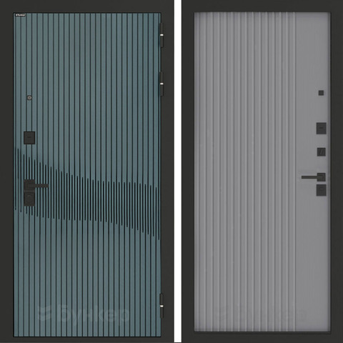 Входная металлическая дверь Бункер BN-13 Веллюто верде / Хомс Серый софт рельеф
