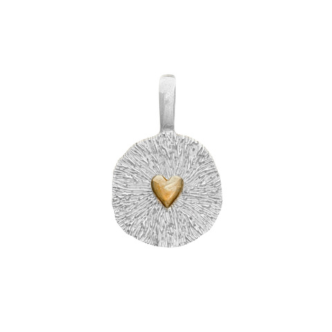 кулон soul душа с позолоченным сердцем