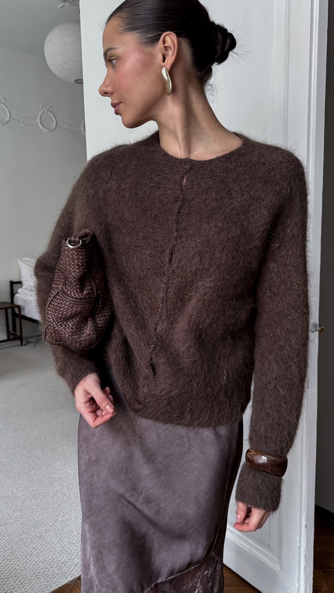 Кардиган из альпаки и шерсти PREMIUM QUALITY