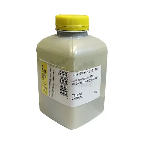 Тонер для HP Color LJ M452, M477, M454 - жёлтый 100 грамм Chemical Silver ATM