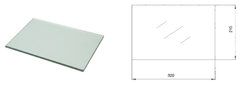 Взрывозакаленное стекло 320*210*8 мм