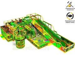 Детский игровой лабиринт «Крутые виражи» 178м² (11,5*15,5*4м)