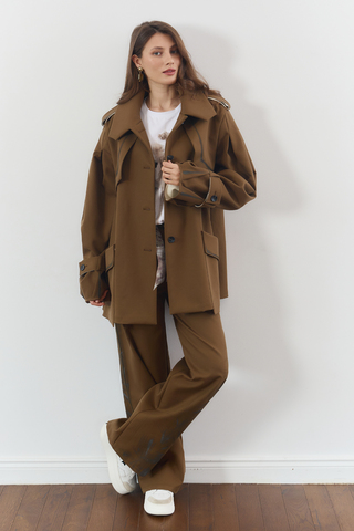 Тренч хлопковый с поясом