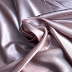 Мерный лоскут 1,35 м  шёлк атласный с эластаном пыльная роза 1180