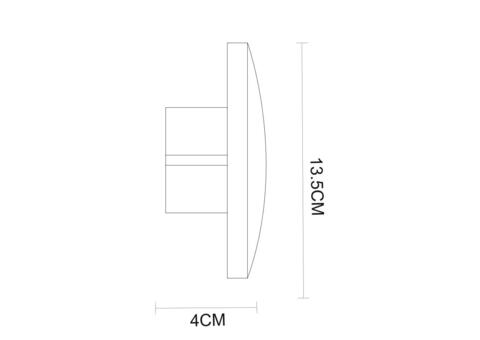 Светильник настенный Arte Lamp Nimbo A1506AP-1WH