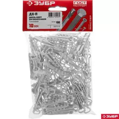 ЗУБР ДХ-П, 10 мм, нейлон, 100 шт, дюбель-хомут для плоского кабеля (30912-10)