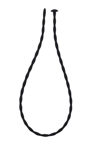 Силиконовый уретральный массажер Wavy Urethral Plug Medium - 30 см. - Lola Games Back Door Collection Black Edition 4214-02Lola