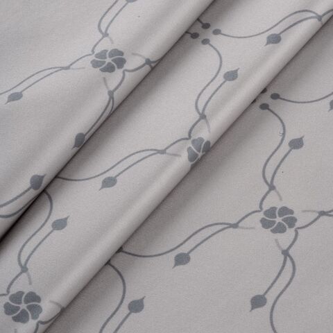 Наволочка 50x70 Mollen Узор светло-серая хлопковая