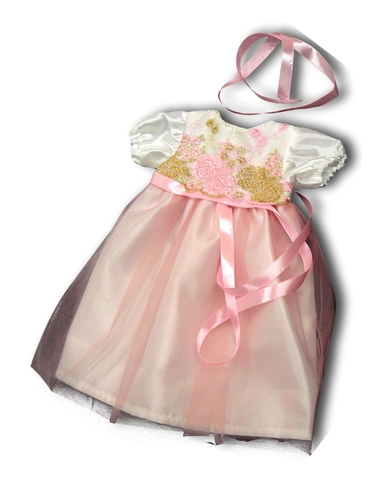 Платье из тафты - Розовый. Одежда для кукол, пупсов и мягких игрушек.