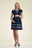 Платье для беременных 06174 синий