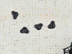 Пластиковый нос для игрушек, р. 0,7х1 см, чёрный