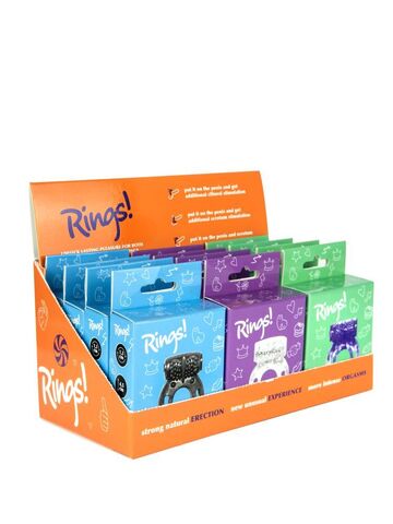 Бокс из 12 эрекционных колец Axle-pin - Lola Games Rings! 0122-00lola