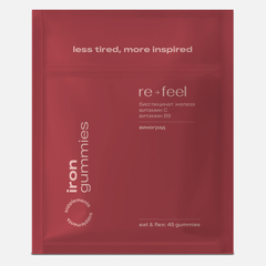 RE-FEEL Дойпак Iron Gummies: Комплекс для поддержания уровня железа (мармелад 45 шт)