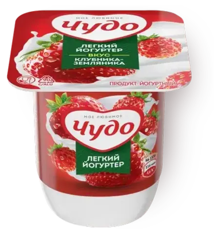 Йогуртер Чудо Клубника - Земляника 2,5% 115гр