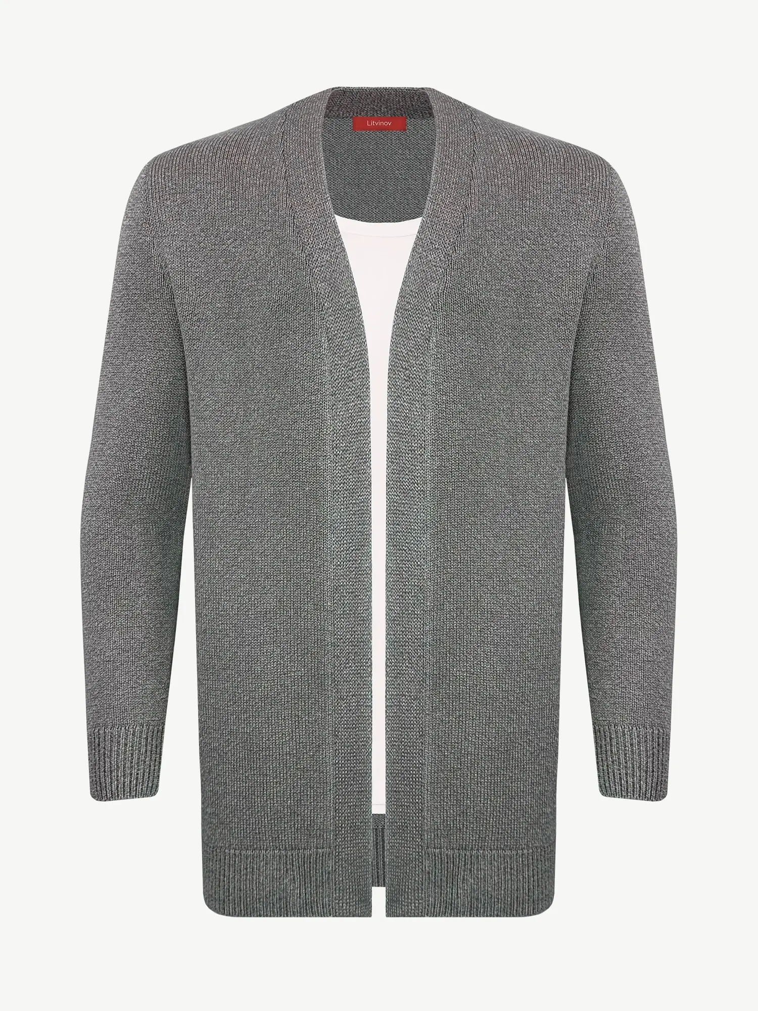 Кардиган с планкой из шелка