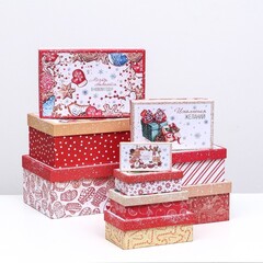 Коробка одиночная, Прямоугольник,«Исполнения желаний», 14*8*4,5см, 1 шт.