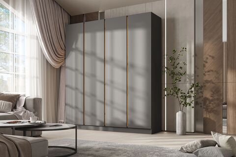 Келвин Шкаф 4-х ств. (2000) (Графит, Графит)