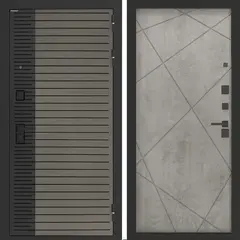 Входная металлическая дверь Бункер БН-15 Веллюто кофе / ФЛ-291 Бетон светлый