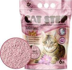Наполнитель комкующийся растительный CAT STEP Tofu Lotus, 6 л