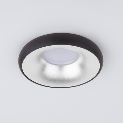 Встраиваемый светильник 118 MR16 серебро/черный