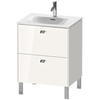 Duravit Brioso Тумба напольная под раковину # 234463, 2 ящика, 685x620x479мм, цвет White High Gloss BR451002222