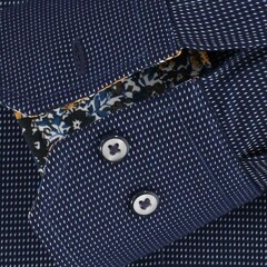 Сорочка Venti Modern Fit 103557500-100 из фактурной ткани темно-синяя
