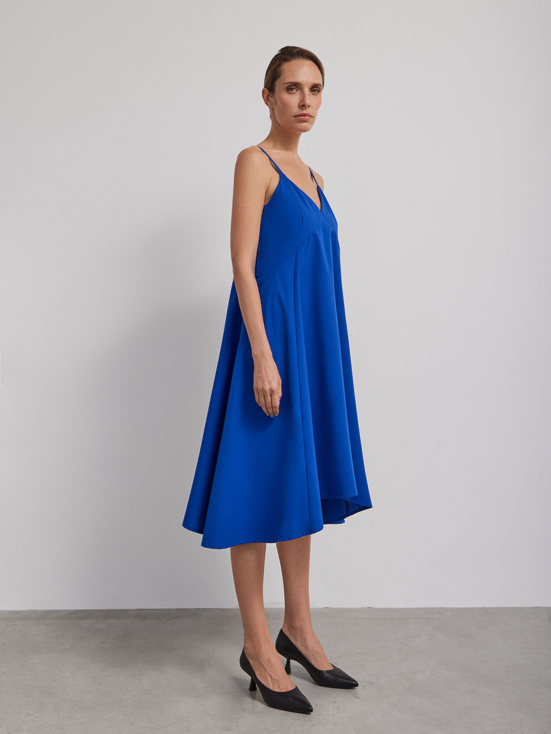 

Платье Фиона с расклешённой юбкой, Синий