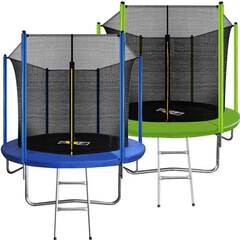 Батут ARLAND 8FT с внутренней страховочной сеткой и лестницей