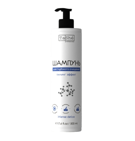 Шампунь для волос Intense detox Глубокое очищение и объем (tsh58_500) 500мл Tashe professional