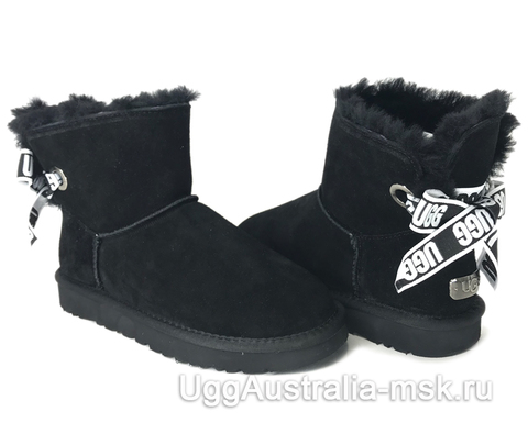 UGG Bailey Bow Mini Customizable Black