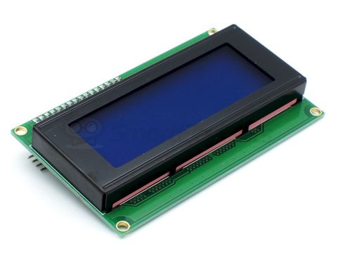 Дисплей LCD2004, 4-строчный, синий, с I2C модулем