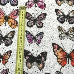 Ткань шитье бабочки 3305
