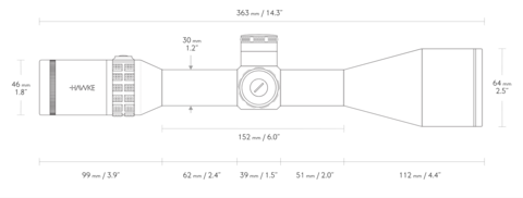 Hawke Sidewinder 30 6-24x56(20x 1/2 Mil Dot+)