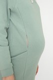 Утепленное спортивное платье для беременных и кормящих 12170 мята