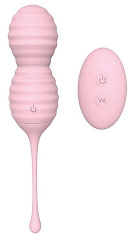 Розовые вагинальные виброшарики BEEHIVE - Dream Toys Pleasure Balls & Eggs 21390